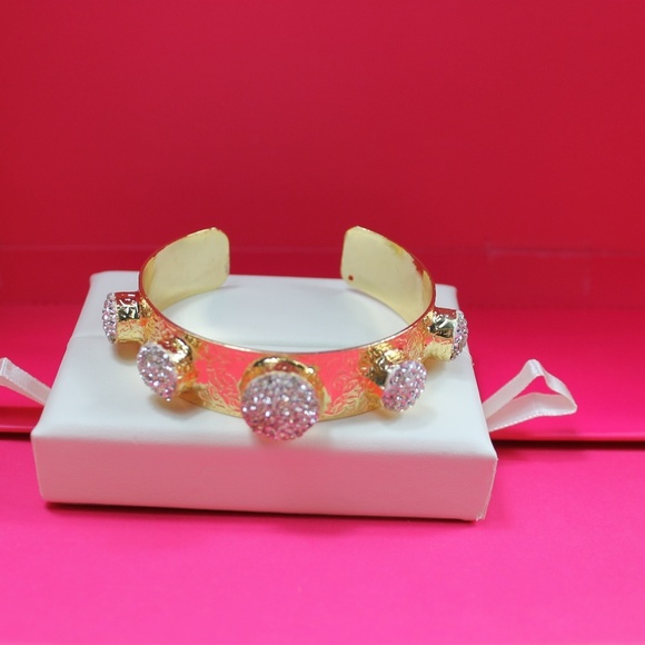 J27 - BOGO 50% olArm candy blue beaded t plated Bracelet - Picture 2 of 7